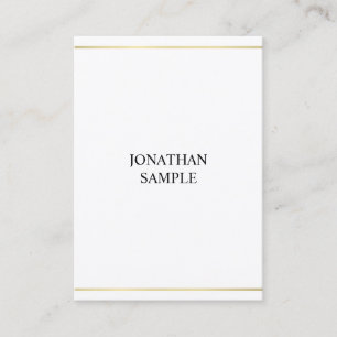 Carte De Visite Élégant Look Or Aspect Design Élégant Luxe Profess