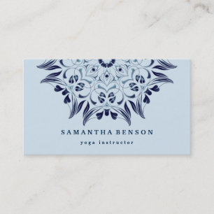Carte De Visite Élégant Lotus Logo Yoga Méditation Bien-être