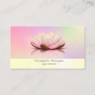 Carte De Visite Élégant Lotus Moderne Holographique