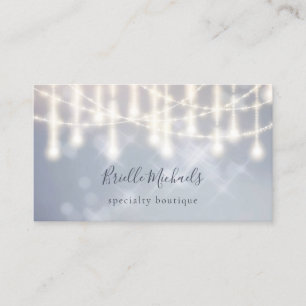 Carte De Visite Élégant lustre Sparkle Twinkle Lights Bokeh