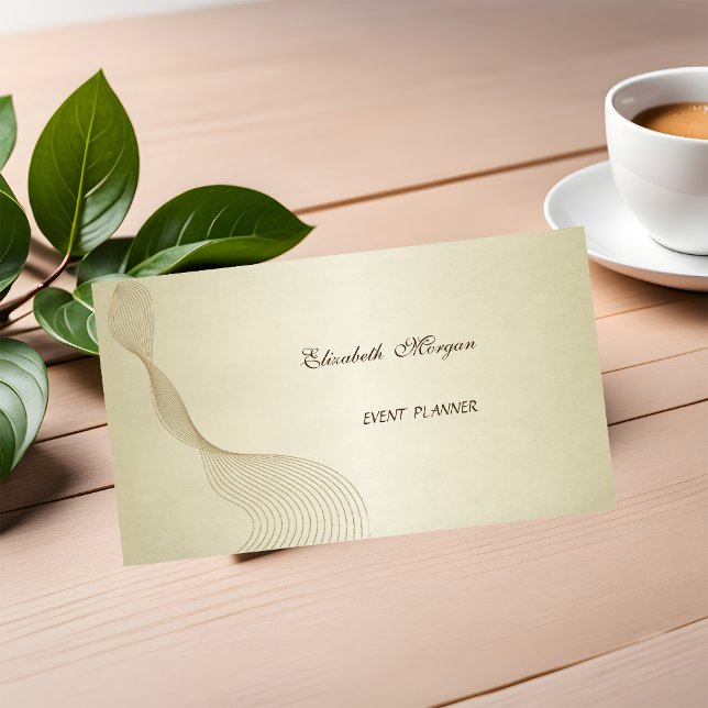 Carte De Visite Élégant Luxe Chic Professionnel (Créateur téléchargé)