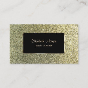 Carte De Visite Élégant Luxe Élégant, Professionnel, Glitterie