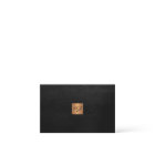 Élégant luxe noir cuir noir cuivre or monogramme