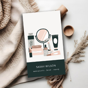 Carte De Visite Elégant maquillage gris-broussailleux Cosmologiste