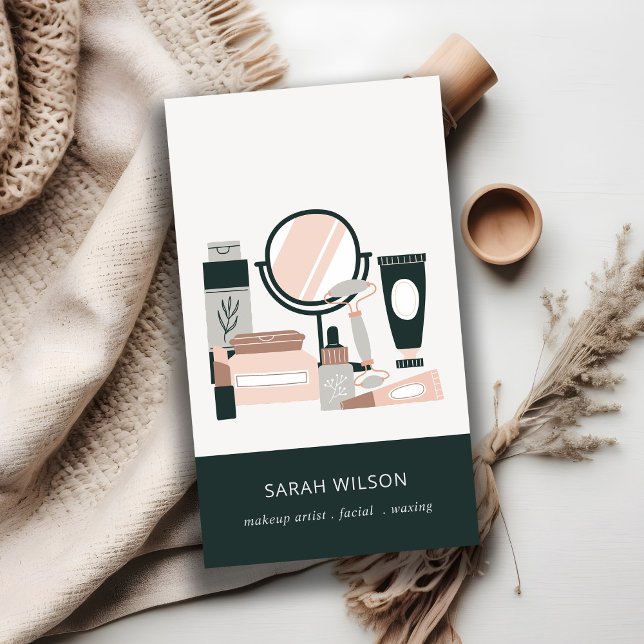 Carte De Visite Elégant maquillage gris-broussailleux Cosmologiste (Créateur téléchargé)