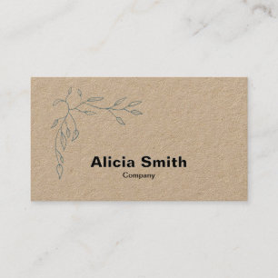 Carte de visite élégant minimal Premium Kraft