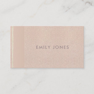 CARTE DE VISITE ÉLÉGANT MINIMAL ROSE GOLD SHIMMER