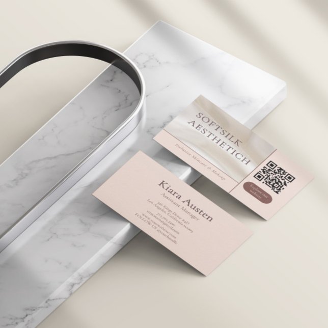 Carte De Visite Elegant Minimalist Beauty (Créateur téléchargé)