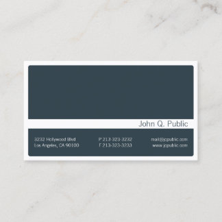 Carte De Visite Élégant minimaliste