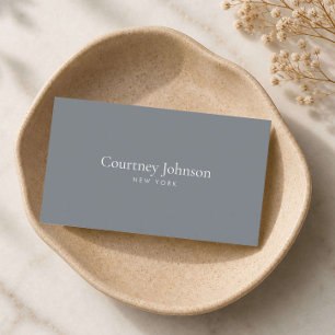 Carte De Visite Élégant Minimaliste Luxe Boutique Gris