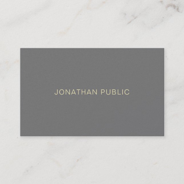 Carte De Visite Élégant minimaliste Modèle professionnel moderne (Devant)