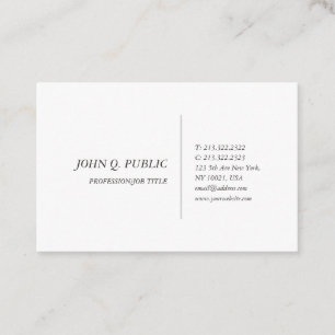 Carte De Visite Élégant minimaliste Modèle professionnel moderne