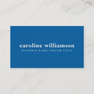 Carte De Visite Élégant minimaliste moderne Bleu clair