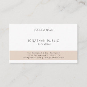 Carte De Visite Élégant minimaliste moderne Monogramme Professio