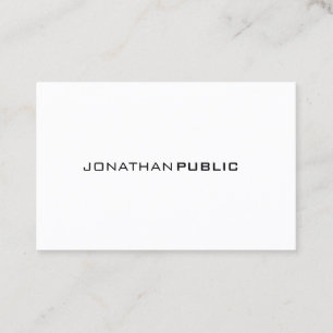 Carte De Visite Élégant Minimaliste Moderne Professionnel Élancé H