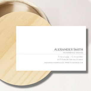 Carte De Visite Élégant minimaliste Plain Moderne Professionnel