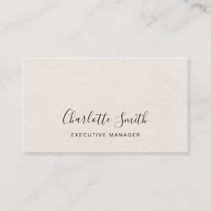 Carte De Visite Élégant minimaliste professionnel classique