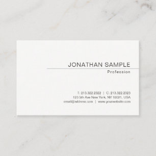 Carte De Visite Élégant minimaliste professionnel Modèle modern