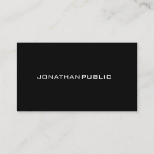 Carte De Visite Élégant Minimaliste Professionnel Moderne Branché