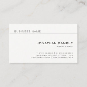 Carte De Visite Élégant Minimaliste Professionnel Moderne Intellig