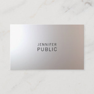 Carte De Visite Élégant minimaliste Professionnel Moderne Nice Pla