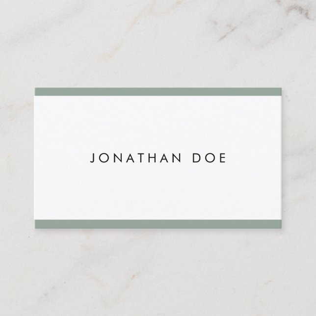 Carte De Visite Élégant minimaliste tendance sobre professionnel é (Devant)