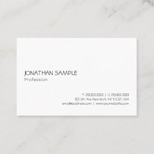 Carte De Visite Élégant Modèle professionnel moderne minimalist