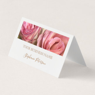 Carte De Visite Elegant Modern Copper Custom Photo Template 