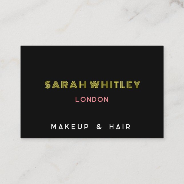 Carte de visite élégant moderne (Devant)