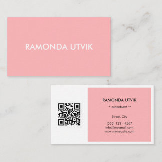 Carte De Visite Élégant Moderne avec code QR