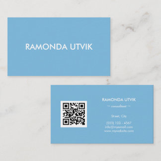 Carte De Visite Élégant Moderne avec code QR