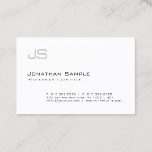 Carte De Visite Élégant moderne de monogramme professionnel de