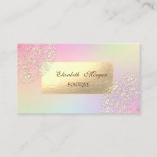 Carte De Visite Élégant Moderne Doré Lace Ombre