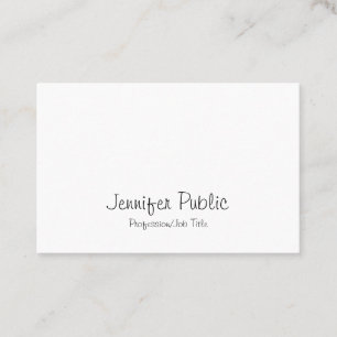 Carte De Visite Élégant Moderne Écriture Manuscrite Libre Propre G