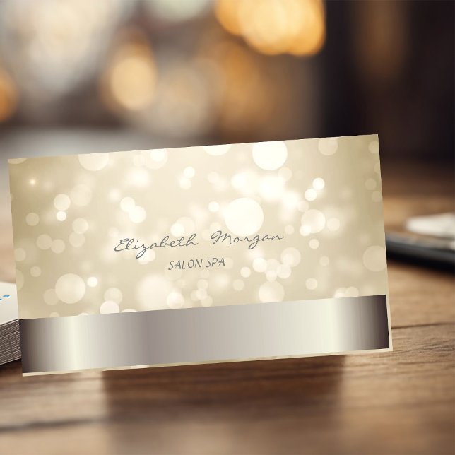 Carte De Visite Élégant  Moderne Élégant  Bokeh (Créateur téléchargé)