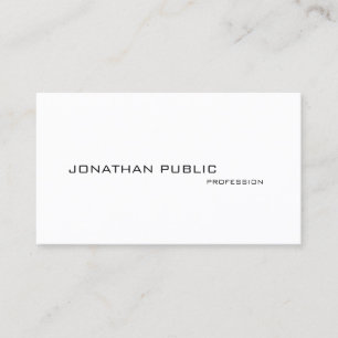 Carte De Visite Élégant Moderne Intelligent Minimaliste Profession