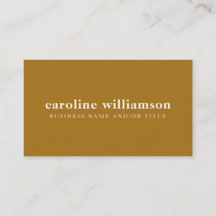 Carte De Visite Élégant Moderne Minimaliste Or Professionnel