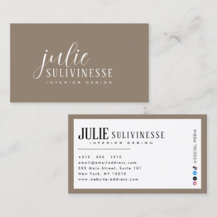 Carte De Visite Élégant Moderne Minimaliste Professionnel