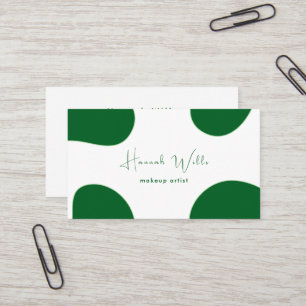 Carte De Visite Élégant Moderne Minimaliste Vert