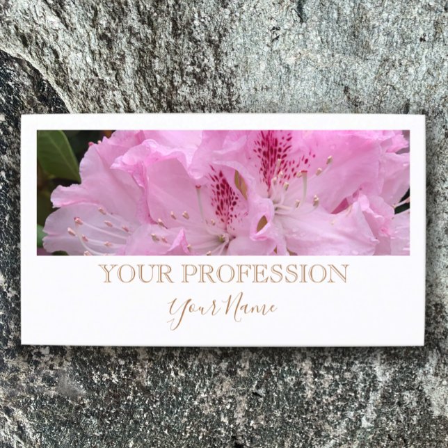 Carte De Visite Élégant moderne photo personnalisée blanc professi (Stylish elegant golden tan script on white. Add your photo template business card, simple modern.
)