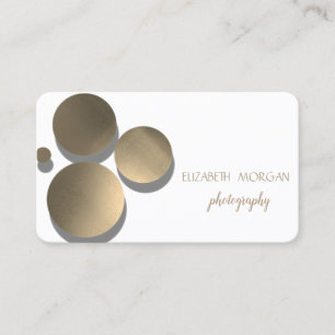 Carte De Visite Élégant moderne, Points, Blanc