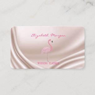 Carte De Visite Élégant Moderne Professionnel, Flamant Rose
