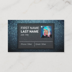 Carte De Visite Elegant moderne Professionnel Glitter Makeup Artis