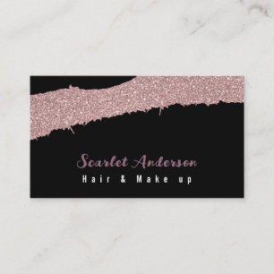 Carte De Visite Élégant moderne simple gliterie