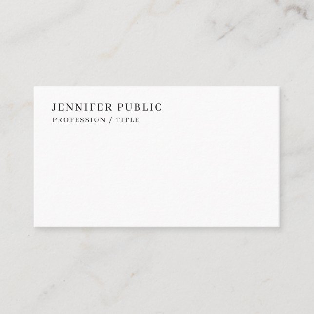 Carte De Visite Élégant Moderne Simple Professionnel Connectez-Vou (Devant)