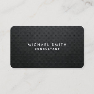 Carte De Visite Élégant Moderne Simple Uni Noir Professionnel