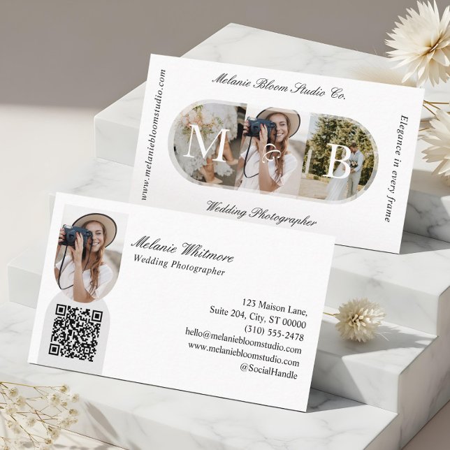 Carte De Visite Elegant Monogram Wedding Photographer Arch Photos (Elegant Monogram Wedding Photographer Arch Photos Business Card)
