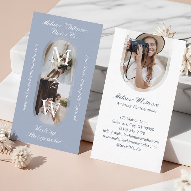 Carte De Visite Elegant Monogram Wedding Photographer Arch Photos (Elegant Monogram Wedding Photographer Arch Photos Business Card)
