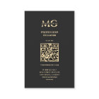 Élégant Monogramme Moderne Professionnel Faux Or