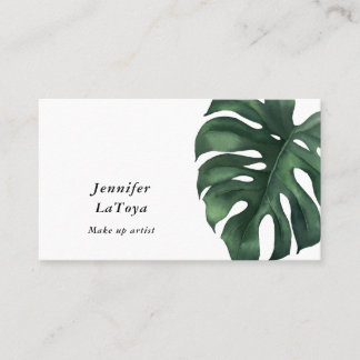 Carte De Visite Elegant Monstera 
